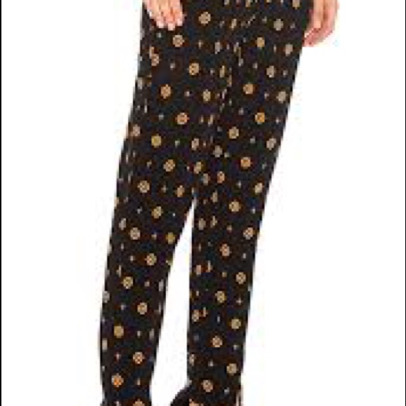 FREE PEOPLE Black combo ankle rayon pants Small - Picture 6 of 8